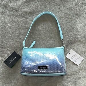 NWT Kate Spade Ombre Sequin East/West Shoulder Bag